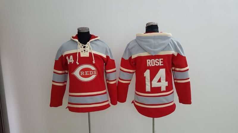 Cincinnati Reds #14 Pete Rose Red Sawyer Hooded Sweatshirt Baseball Hoodie,We sell and wholesale Cincinnati Reds #14 Pete Rose Red Sawyer Hooded Sweatshirt Baseball Hoodie on line form chian!